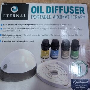 Eterna Silver and White Oil Diffuser